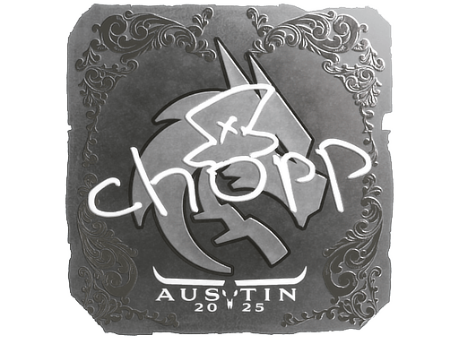 Sticker | chopper (Foil) | Austin 2025