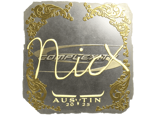 Sticker | nicx (Gold) | Austin 2025