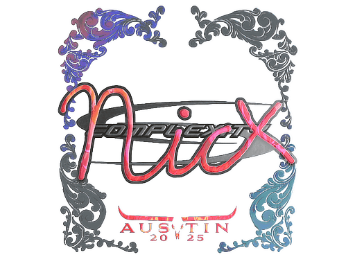Sticker | nicx (Holo) | Austin 2025