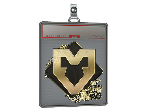 Sticker Slab | MOUZ (Gold) | Rio 2022