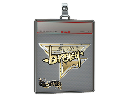 Sticker Slab | broky (Gold) | Paris 2023