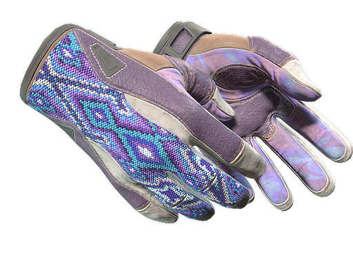 ★ Sport Gloves | Violet Beadwork (Well-Worn)