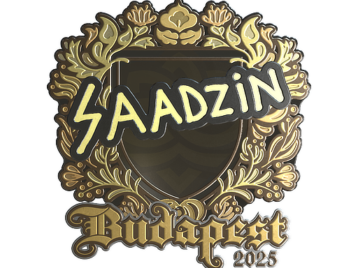 Sticker | saadzin (Gold) | Budapest 2025