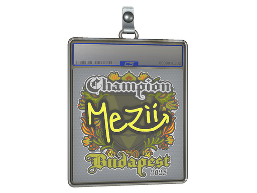 Sticker Slab | mezii (Champion) | Budapest 2025