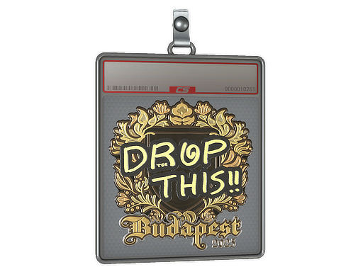 Sticker Slab | drop (Gold) | Budapest 2025