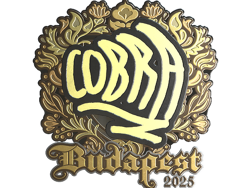 Sticker | cobra (Gold) | Budapest 2025