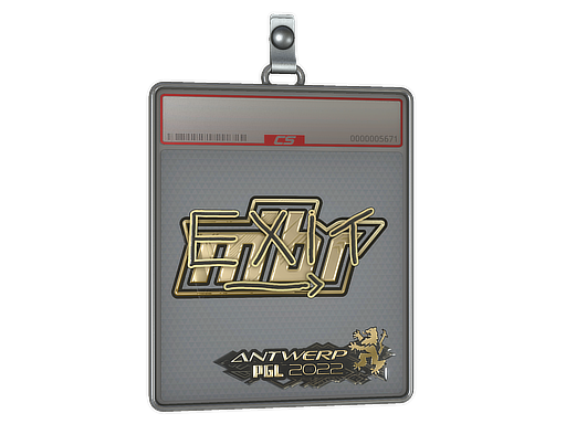 Sticker Slab | exit (Gold) | Antwerp 2022