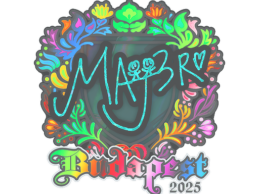 Sticker | MAJ3R (Holo) | Budapest 2025