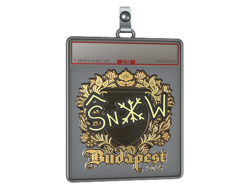 Sticker Slab | snow (Gold) | Budapest 2025