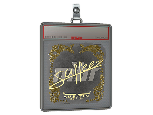 Sticker Slab | saffee (Gold) | Austin 2025