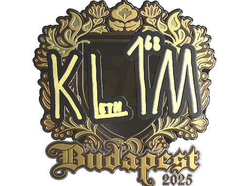 Sticker | kl1m (Gold) | Budapest 2025