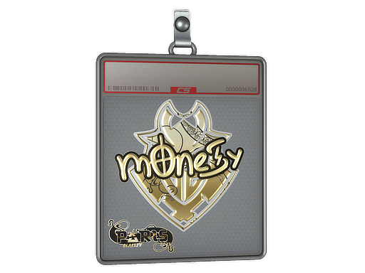 Sticker Slab | m0NESY (Gold) | Paris 2023