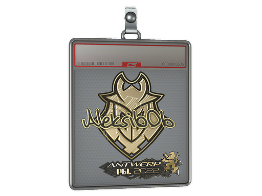 Sticker Slab | Aleksib (Gold) | Antwerp 2022