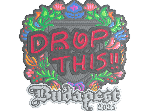 Sticker | drop (Embroidered) | Budapest 2025