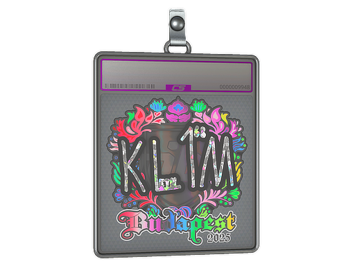 Sticker Slab | kl1m (Holo) | Budapest 2025