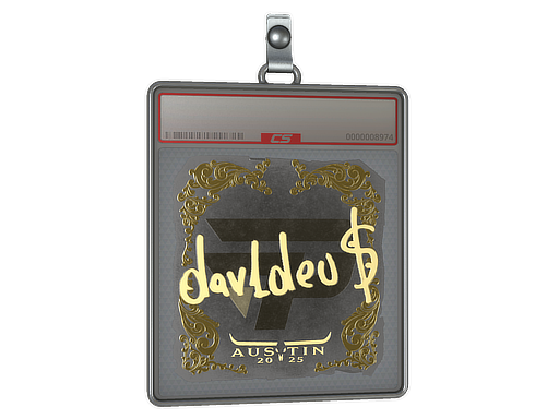 Sticker Slab | dav1deuS (Gold) | Austin 2025