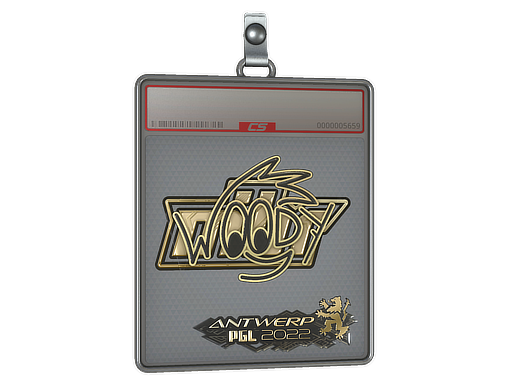 Sticker Slab | WOOD7 (Gold) | Antwerp 2022