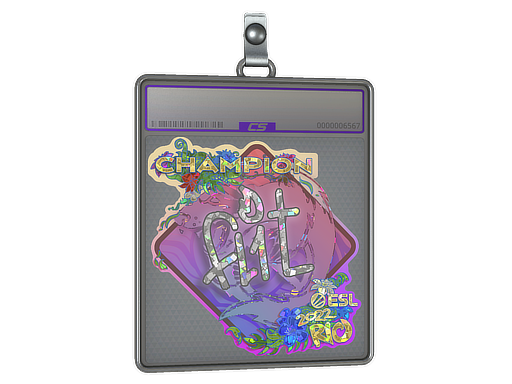 Sticker Slab | FL1T (Glitter, Champion) | Rio 2022