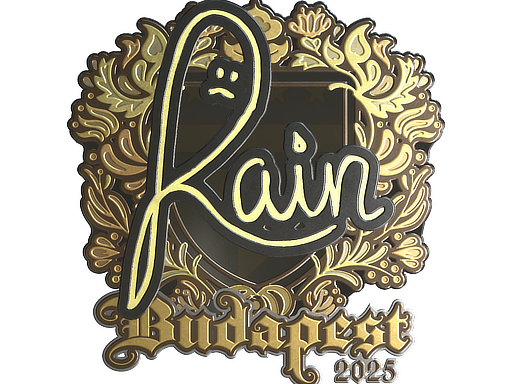 Sticker | rain (Gold) | Budapest 2025