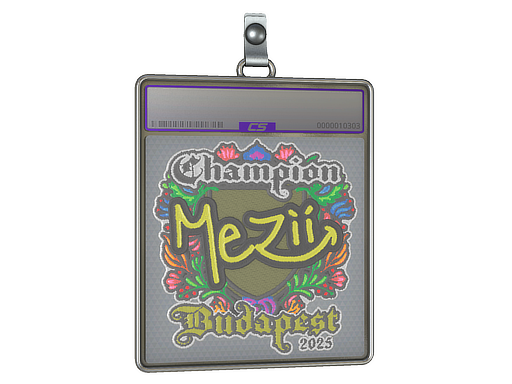 Sticker Slab | mezii (Embroidered, Champion) | Budapest 2025