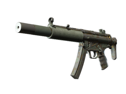 MP5-SD | Gold Leaf (Battle-Scarred)