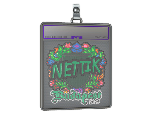 Sticker Slab | nettik (Embroidered) | Budapest 2025