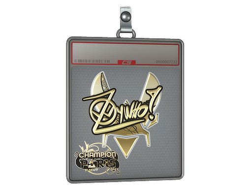 Sticker Slab | ZywOo (Gold, Champion) | Paris 2023