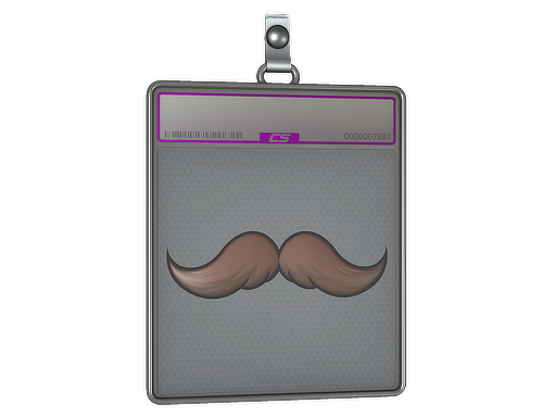 Sticker Slab | Mustachio (Foil)