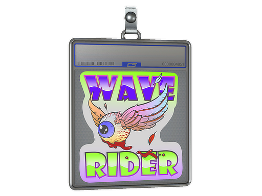 Sticker Slab | Toxic Wave Rider
