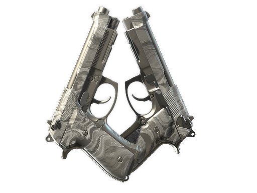 Dual Berettas | Silver Pour (Minimal Wear)
