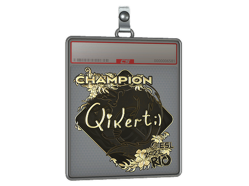 Sticker Slab | qikert (Gold, Champion) | Rio 2022