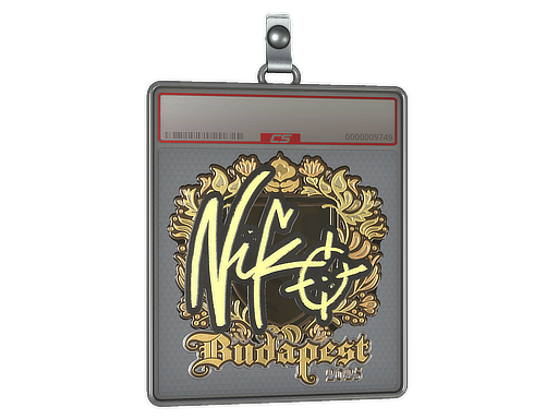 Sticker Slab | NiKo (Gold) | Budapest 2025