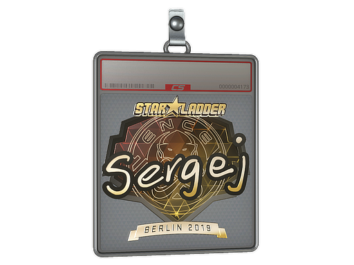 Sticker Slab | sergej (Gold) | Berlin 2019
