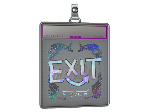 Sticker Slab | exit (Holo) | Austin 2025