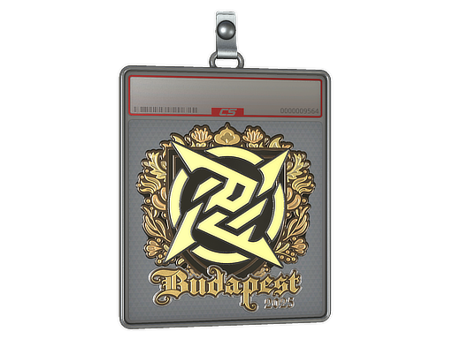 Sticker Slab | Ninjas in Pyjamas (Gold) | Budapest 2025