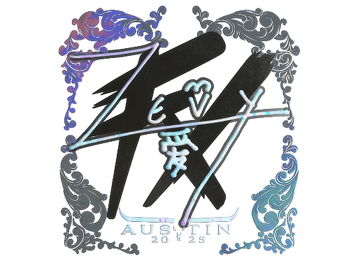 Sticker | zevy (Holo) | Austin 2025