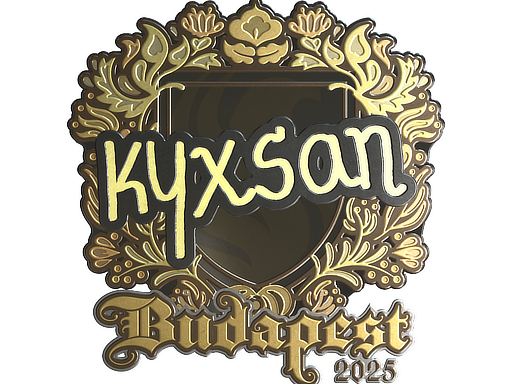 Sticker | kyxsan (Gold) | Budapest 2025