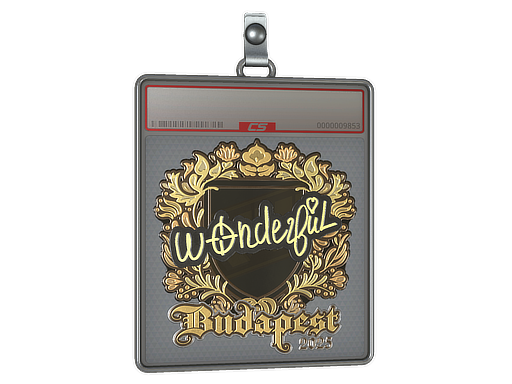 Sticker Slab | w0nderful (Gold) | Budapest 2025