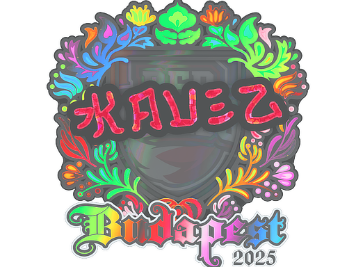Sticker | kauez (Holo) | Budapest 2025