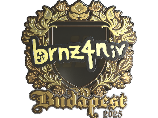 Sticker | brnz4n (Gold) | Budapest 2025