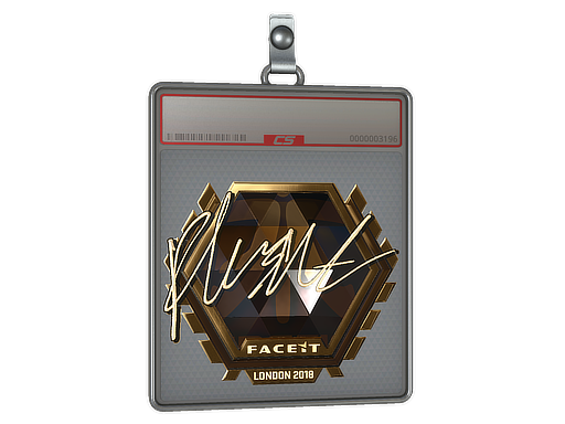 Sticker Slab | flusha (Gold) | London 2018