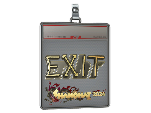 Sticker Slab | exit (Gold) | Shanghai 2024