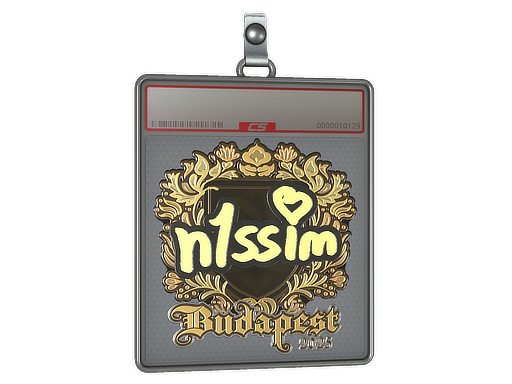 Sticker Slab | n1ssim (Gold) | Budapest 2025