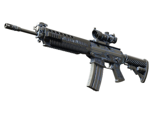 SG 553 | Night Camo (Battle-Scarred)