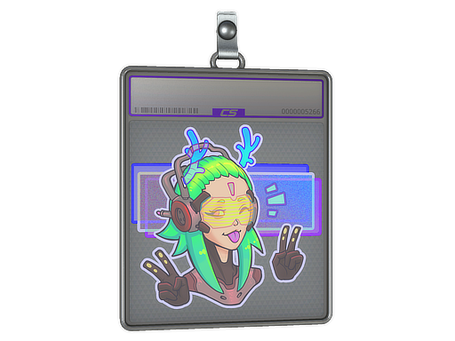 Sticker Slab | V For Victory (Holo)