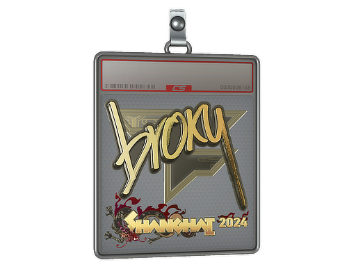 Sticker Slab | broky (Gold) | Shanghai 2024