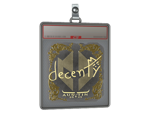 Sticker Slab | decenty (Gold) | Austin 2025