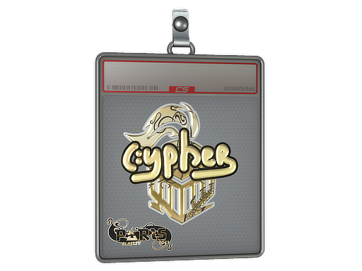 Sticker Slab | Cypher (Gold) | Paris 2023