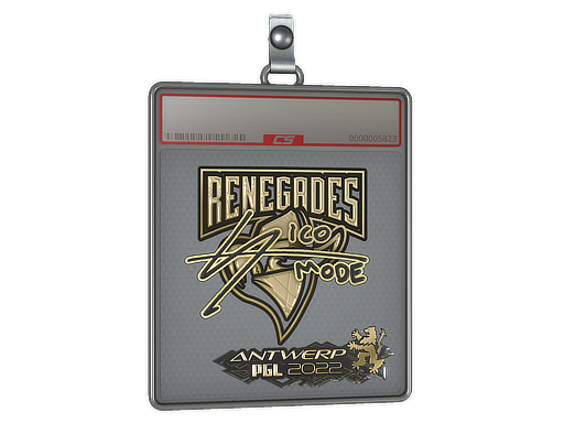 Sticker Slab | sico (Gold) | Antwerp 2022