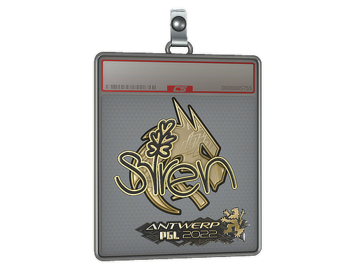 Sticker Slab | S1ren (Gold) | Antwerp 2022